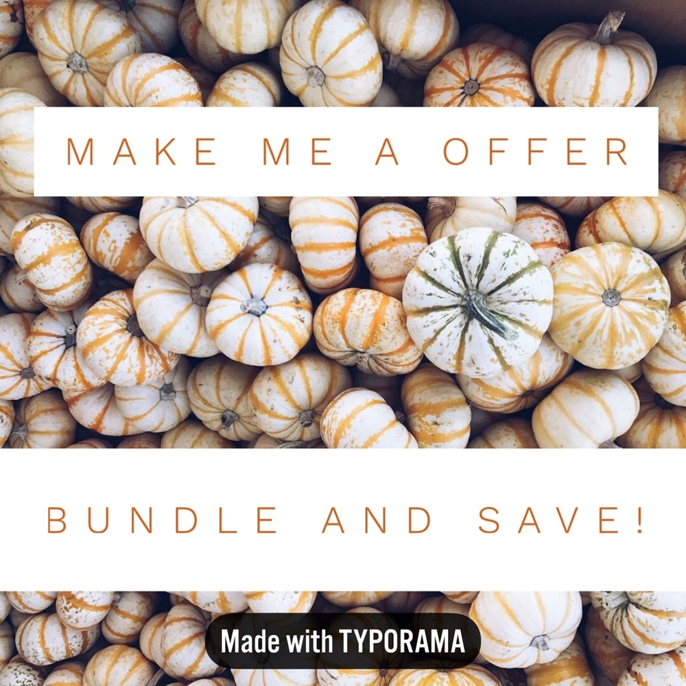 I offer fantastic discounts on bundles